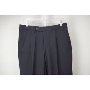 Rota Solid Dark Blue 100% Wool Mens Dress Pants Sz 48 BRAND NEW